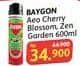 Promo Harga Baygon Insektisida Spray Cherry Blossom, Zen Garden 600 ml - Alfamidi