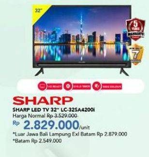 Promo Harga SHARP LC-32SA4200i | LED TV  - Carrefour