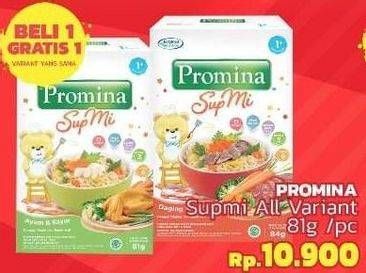 Promo Harga PROMINA Sup Mi All Variants 81 gr - LotteMart