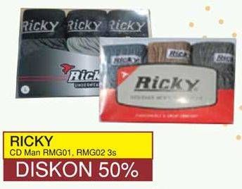 Promo Harga GT MAN Ricky Brief Mini RMG 3 pcs - Yogya