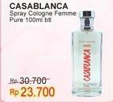 Promo Harga CASABLANCA Femme Spray Cologne Pure 100 ml - Indomaret