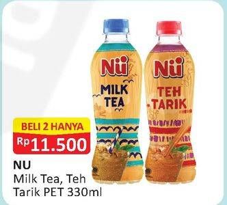 Promo Harga NU Milk Tea / Teh Tarik per 2 pcs 330 ml - Alfamart
