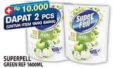 Promo Harga Super Pell Pembersih Lantai Fresh Apple 1600 ml - Hypermart