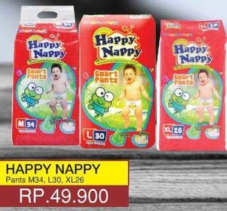 Promo Harga Happy Nappy Smart Pantz Diaper M34, L30, XL26  - Yogya