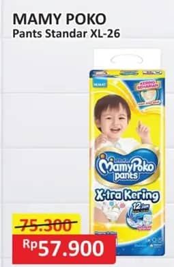 Promo Harga Mamy Poko Pants Xtra Kering XL26 26 pcs - Alfamart