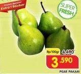 Promo Harga Pear Packham per 100 gr - Superindo