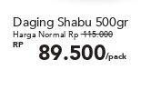 Promo Harga Sapi Shabu-shabu per 500 gr - Carrefour