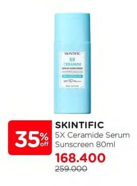 Promo Harga Skintific 5X Ceramide Serum Sunscreen 80 ml - Watsons