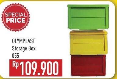 Promo Harga OLYMPLAST Storage Box 055  - Hypermart