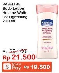 Promo Harga VASELINE Body Lotion UV Lightening 200 ml - Indomaret