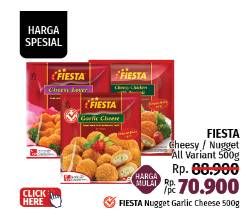 Promo Harga Fiesta Naget Cheesy Lover, Chicken Nugget 500 gr - LotteMart