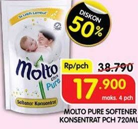 Promo Harga Molto Softener Ultra Pure 720 ml - Superindo