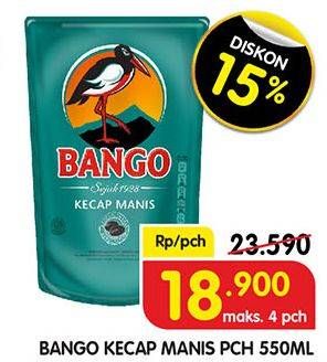 Promo Harga BANGO Kecap Manis 550 ml - Superindo