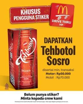 Promo Harga Khusus Drive Thru  - McD