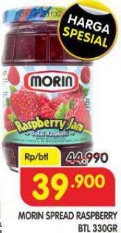 Promo Harga Morin Jam Raspberry 330 gr - Superindo