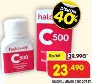 Promo Harga Halowell Vitamin C 500 mg 30 pcs - Superindo