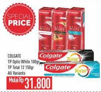 Colgate Toothpaste Optic White/Total 12