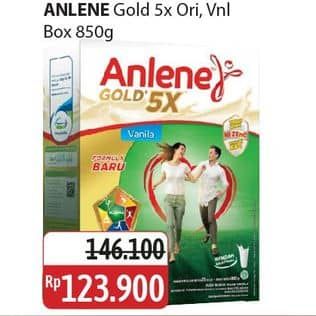 Promo Harga Anlene Gold Plus 5x Hi-Calcium Original, Vanila 885 gr - Alfamidi