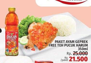 Paket Ayam Geprek Free Teh Pucuk Harum 350 mL