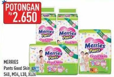 Promo Harga Merries Pants Good Skin S40, M34, L30, XL26  - Hypermart