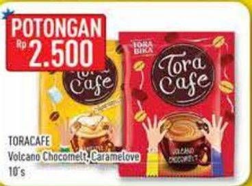 Promo Harga Torabika Toracafe Volcano Chocomelt, Caramelove per 10 sachet - Hypermart