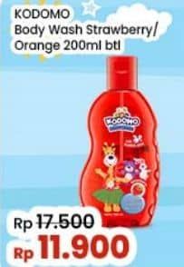 Promo Harga Kodomo Body Wash Gel Orange, Strawberry 200 ml - Indomaret