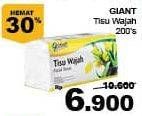 Promo Harga GIANT Tisu Wajah 200 pcs - Giant