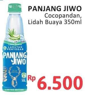 Promo Harga Panjang Jiwo Larutan Penyegar Fresh Water Cocopandan, Lidah Buaya 350 ml - Alfamidi