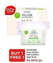 Promo Harga WATSONS Pure/Pillow Cotton  - Watsons