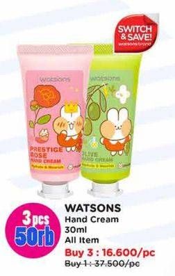 Promo Harga Watsons Dalgona Hand Cream All Variants 30 ml - Watsons