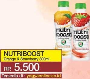 Promo Harga MINUTE MAID Nutriboost Orange, Strawberry 300 ml - Yogya