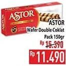 Promo Harga Astor Wafer Roll Double Chocolate 150 gr - Hypermart