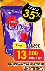 Promo Harga GIV Body Wash Jenis Tertentu 450 ml - Superindo