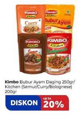 Promo Harga KIMBO Kitchen Bubur Ayam, Aneka Kacang 250 gr - Carrefour