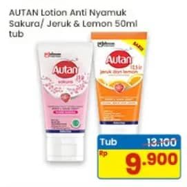 Promo Harga Autan Lotion Anti Nyamuk Sakura, Jeruk Lemon 50 ml - Indomaret