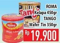 Promo Harga Roma Kelapa / Tango Wafer Tin  - Hypermart