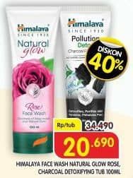 Promo Harga Himalaya Facial Wash Rose, Charcoal Detoxifying 100 ml - Superindo