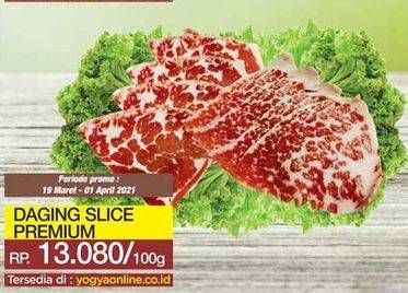 Promo Harga Daging Sapi Slice per 100 gr - Yogya