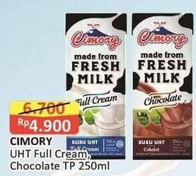 Promo Harga CIMORY Susu UHT Chocolate, Full Cream 250 ml - Alfamart
