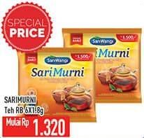 Promo Harga Sariwangi Teh Sari Murni 6 pcs - Hypermart