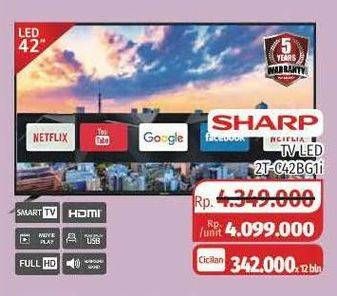 Promo Harga SHARP 2T-C42BG1i | Full HD Android TV 42"  - Lotte Grosir