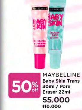 Promo Harga MAYBELLINE Baby Skin Instant Pink Transformer, Instant Pore Eraser  - Watsons