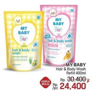 Promo Harga My Baby Hair & Body Wash 400 ml - LotteMart