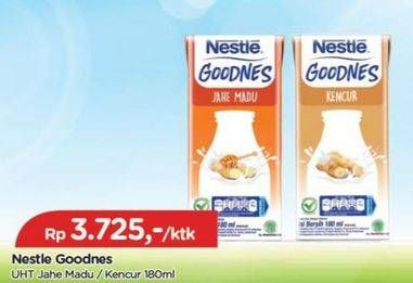 Promo Harga Nestle Goodnes UHT Jahe Madu, Kencur 180 ml - TIP TOP