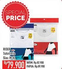 Promo Harga RIDER T-Shirt Pria M, L, XL  - Hypermart