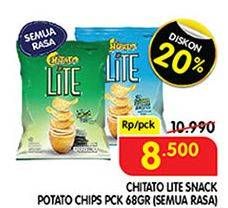 Promo Harga CHITATO Lite Snack Potato Chips All Variants 68 gr - Superindo
