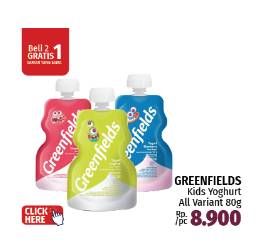 Promo Harga Greenfields Yogurt Squeeze All Variants 80 gr - LotteMart