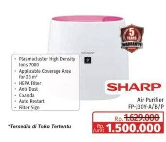 Promo Harga SHARP Air Purifier FP-J30Y-B  - Lotte Grosir