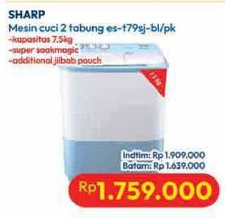 Promo Harga Sharp ES-T79SJ-BL/PK  - Hypermart