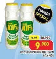 Promo Harga Super Kifa Bubuk Pembersih Serbaguna Lemon 650 gr - Superindo
